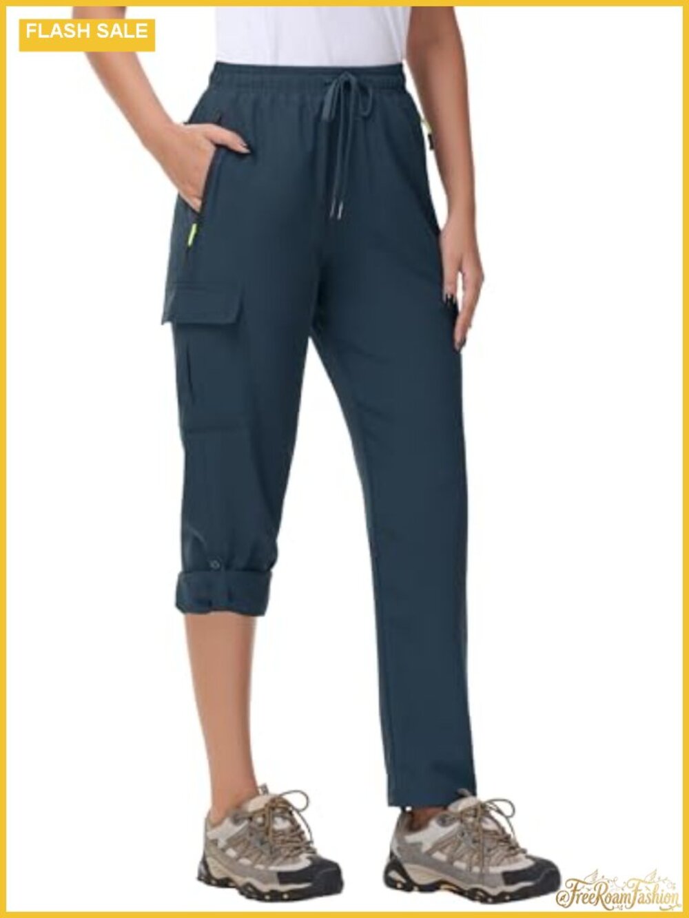 Quick Dry Water Resistant Hiking Cargo Pants UPF 50+ Lightweight